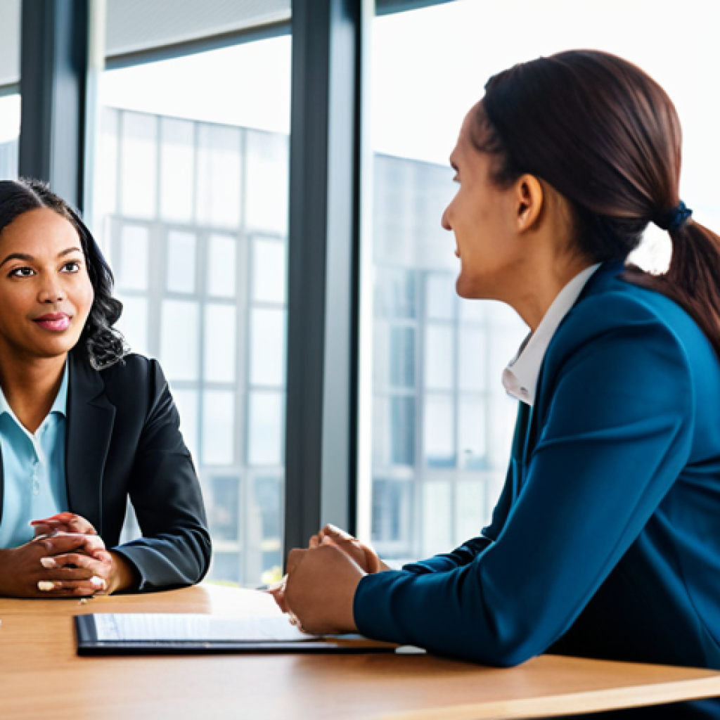 자기 대화 개선을 위한 그룹 활동 - Active Listening in a Group Discussion**
"A diverse group of professionals engaged in a lively, saf...