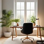 Home 23 자기 대화 개선을 위한 기억력 훈련 - A serene, minimalist home study environment designed for optimal concentration and memory retention,...